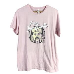 Free Joe Exotic netflix tiger binge tv T Shirt Pink Large